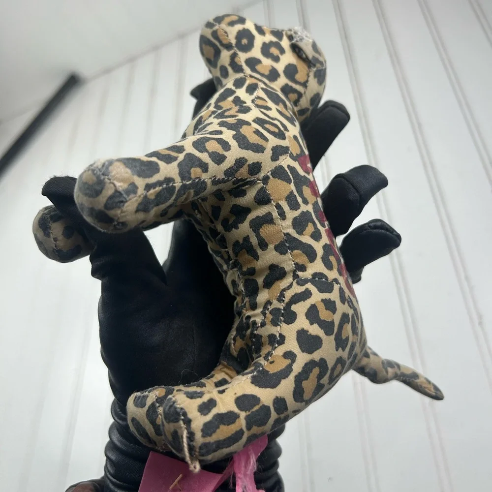Victoria Secret Y2K Vintage Leopard Print 'WILD' Plush Dog Stuffed Animal